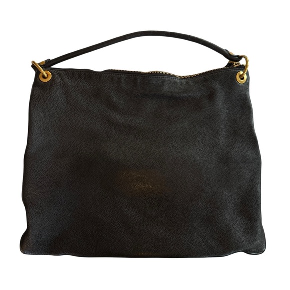 Marc By Marc Jacobs Women’s Black Leather Shoulder Hobo Bag Gold Hardware - Picture 2 of 8